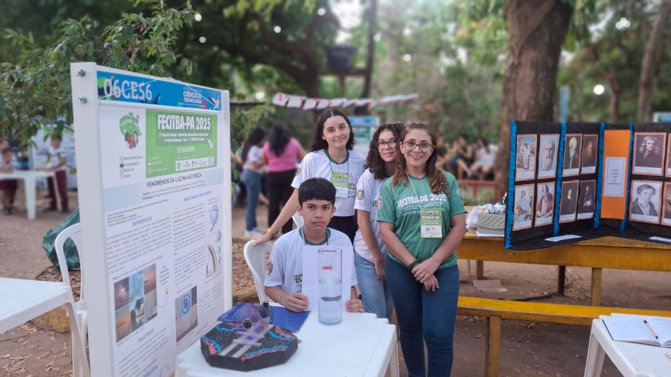Imagem de Com estudos sobre a luz, projetos de escola municipal concorrem à premiação na Fecitba da Ufopa