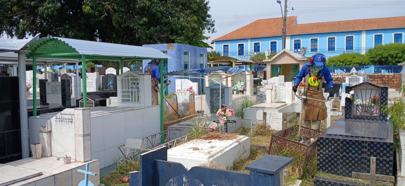Imagem de Prefeitura de Santarém intensifica limpeza e manutenção nos cemitérios para o Dia de Finado