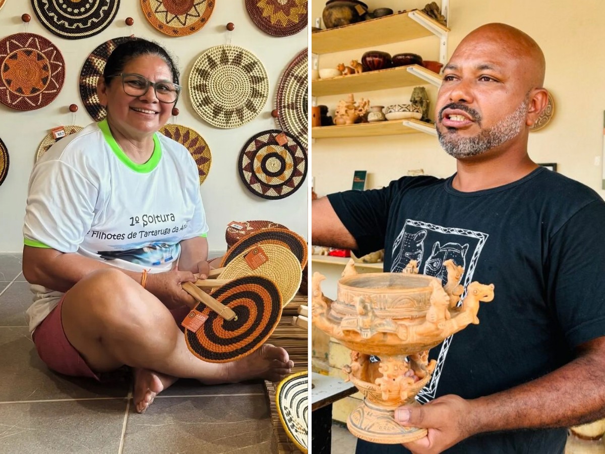 Imagem da notícia: Artesanato de Santarém ganha destaque nacional com dois representantes no Prêmio Sebrae TOP 100