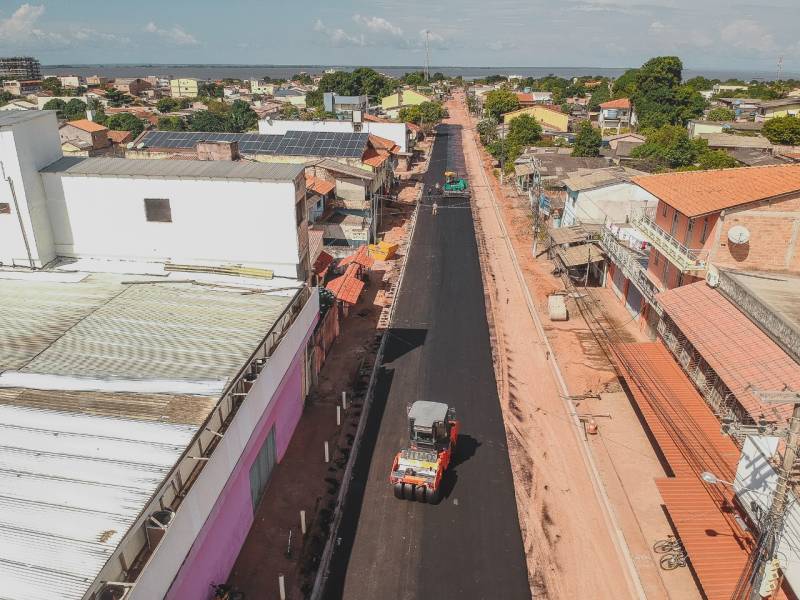 Prefeitura de Santarém pavimenta mais ruas e contempla três bairros da cidade