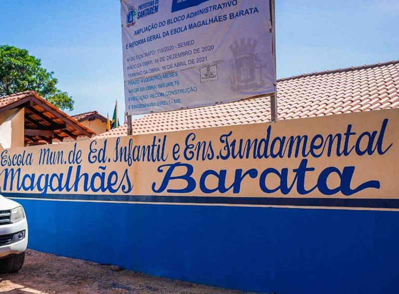 Prefeitura entrega escola Magalhães Barata reformada e ampliada à comunidade do Livramento