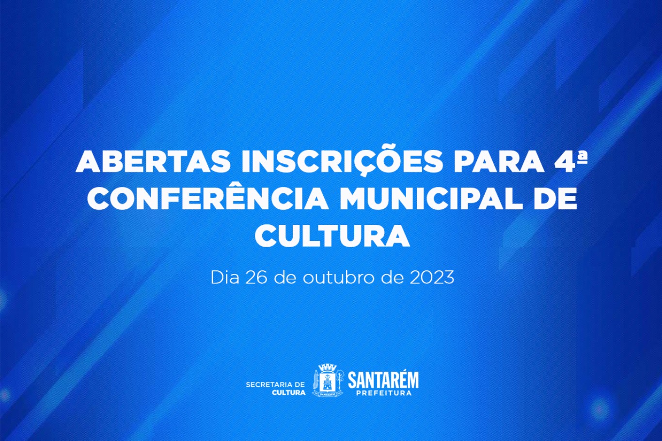 Abertas inscrições para a 4ª Conferência Municipal de Cultura