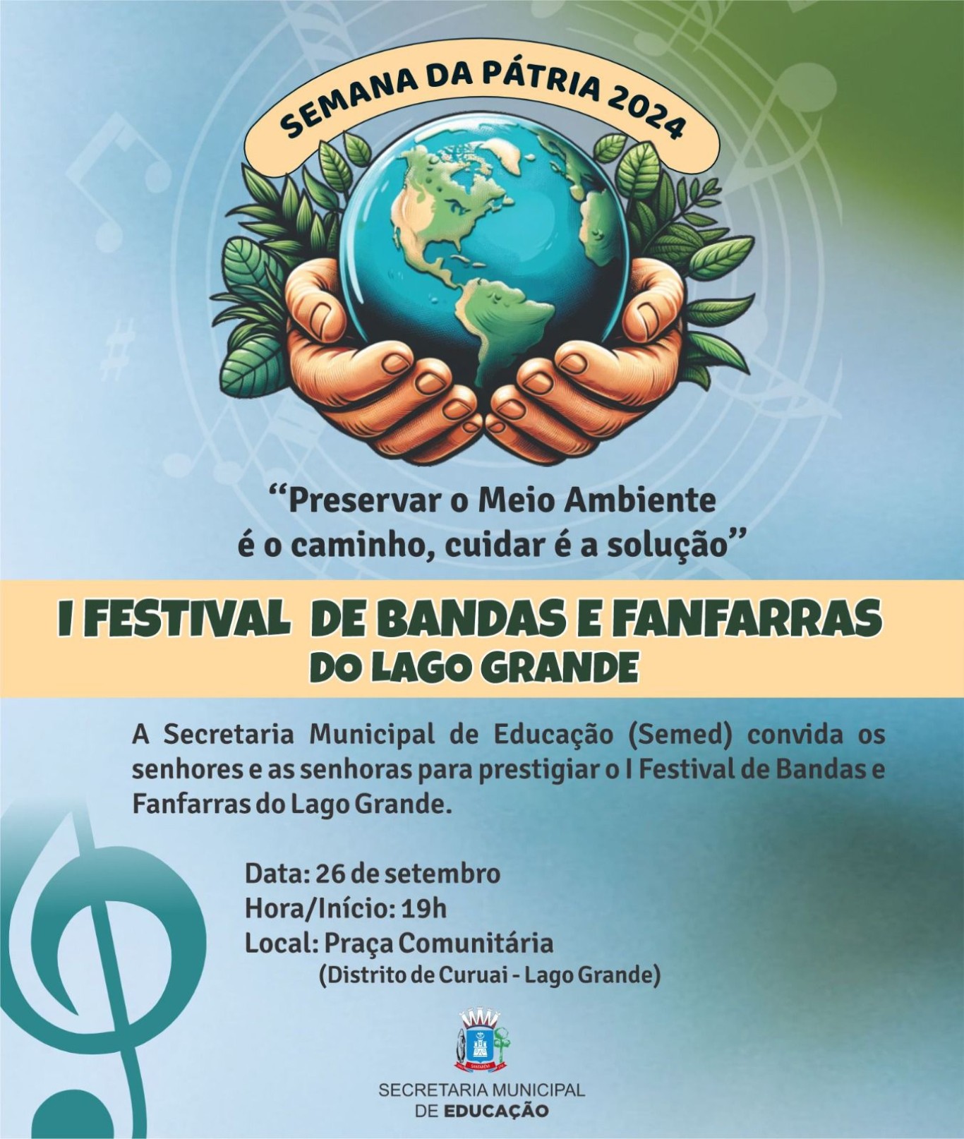 Vila Curuai será palco do I Festival de bandas e fanfarras do Lago Grande