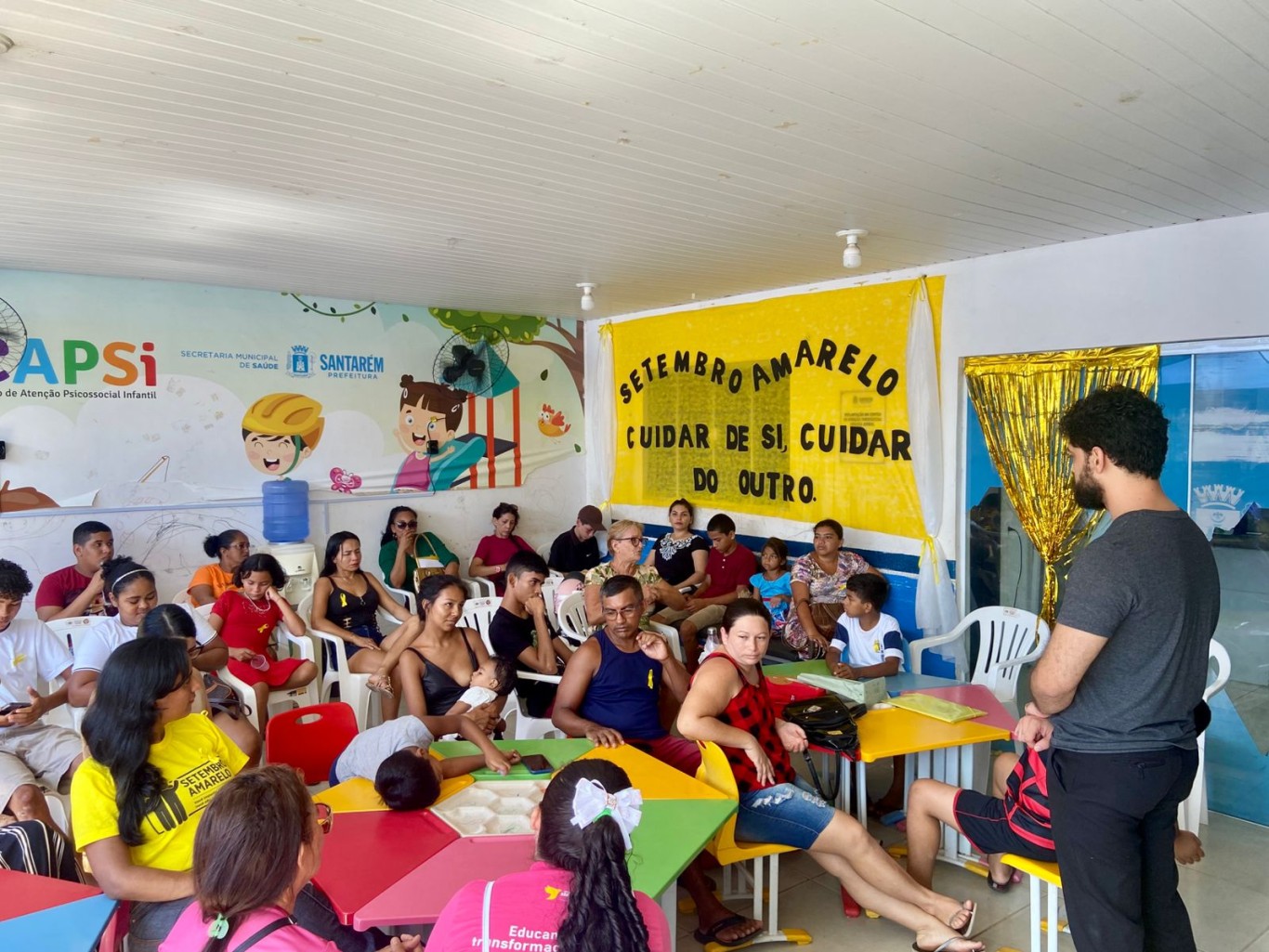 Imagem de Setembro amarelo: ações de prevenção e cuidado com a saúde mental marcam abertura de programação no CAPSi