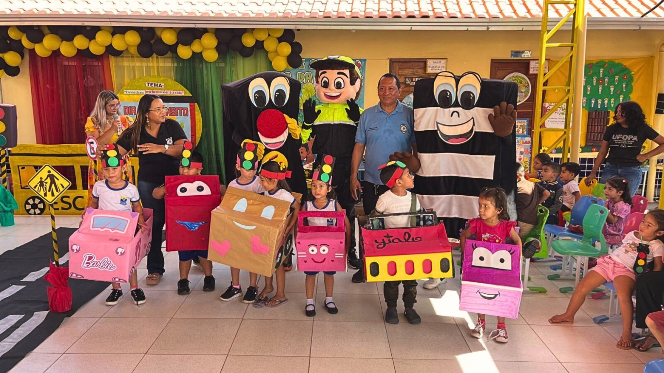 Prefeitura de Santarém leva palestra educativa à CEMEI Ursulina Aguiar durante a Semana Nacional de Trânsito