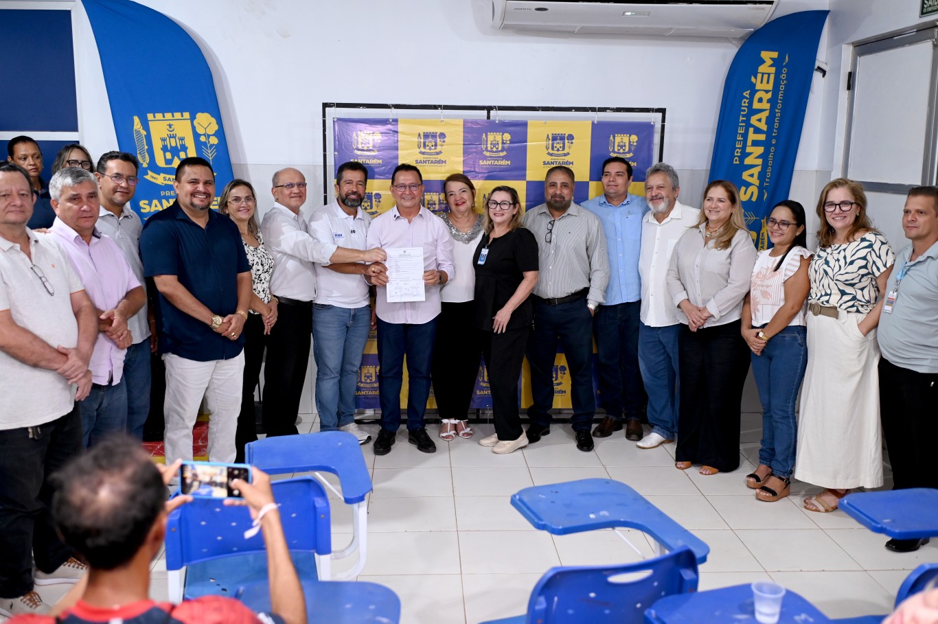 Prefeito de Santarém assina ordem de serviço para reforma de Unidade de Atenção Especializada em Saúde