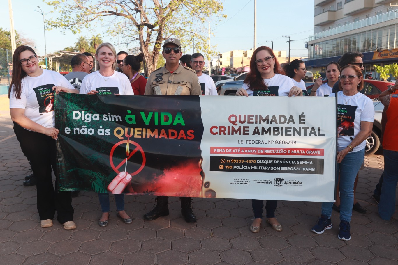 Dia D mobiliza órgãos e população no combate e prevenção às queimadas em Santarém