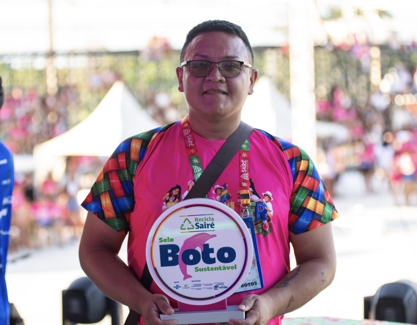 Recicla Sairé 2026 arrecada 782 quilos de materiais recicláveis e destaca Boto Cor-de-Rosa como Boto Sustentável